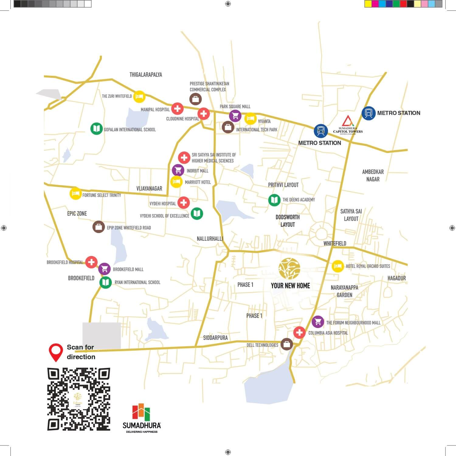 Sumadhura Folium Whitefield Location Map